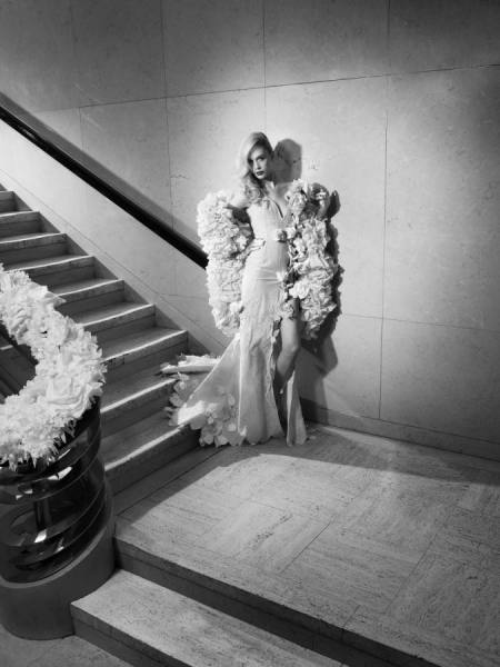 Photograph Angus Rowe Macpherson Toilet Paper Dress 3 on One Eyeland